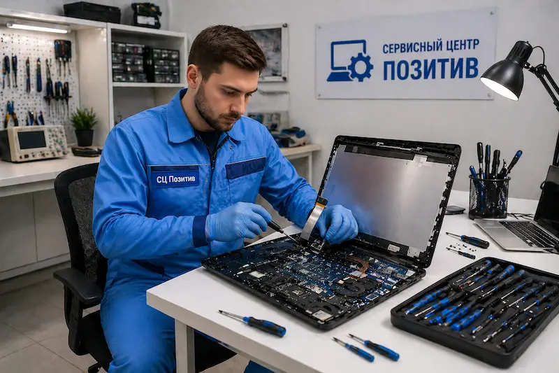 Замена шлейфа матрицы ноутбука в Дмитрове