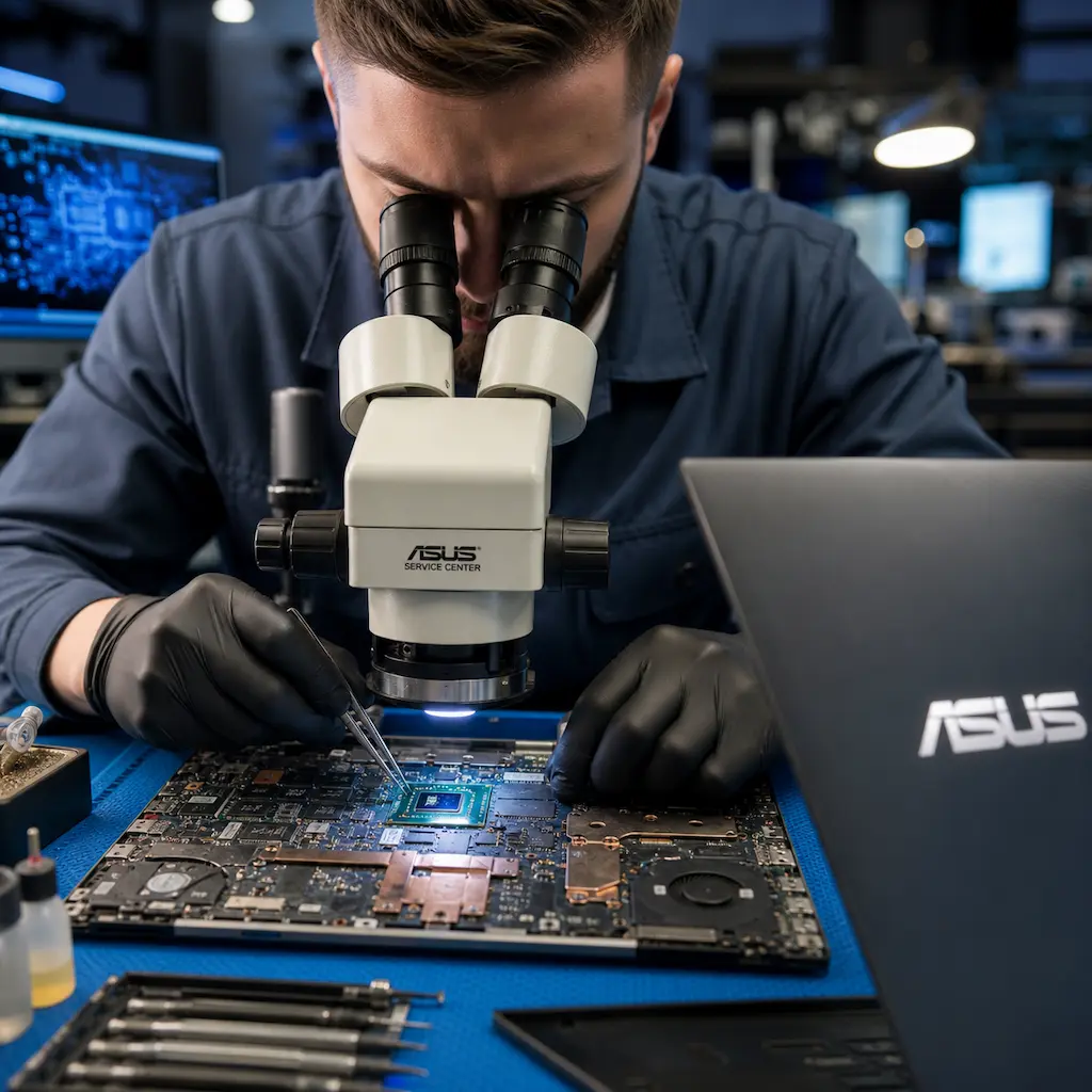 Замена видеокарты ноутбука Asus в Дмитрове