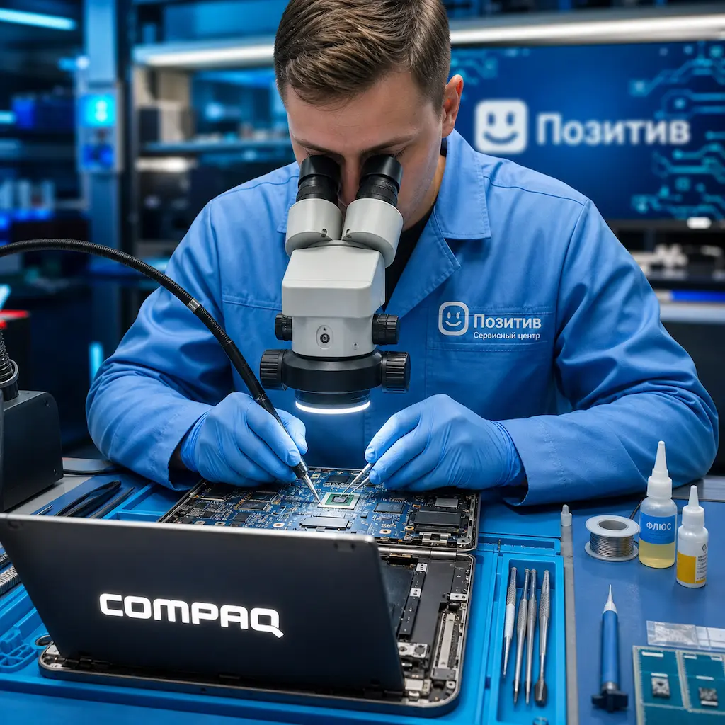 Замена видеокарты ноутбука Compaq в Дмитрове