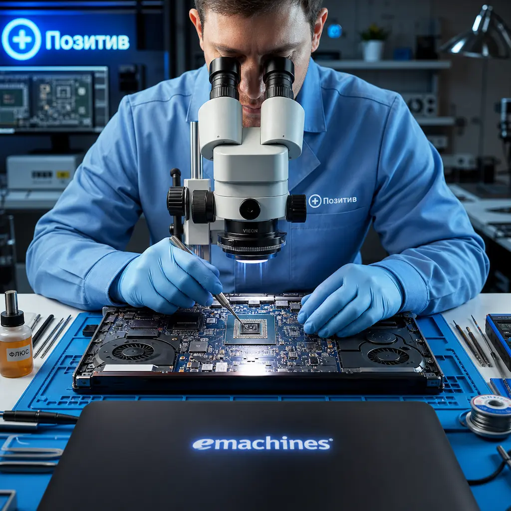 Замена видеокарты ноутбука Emachines в Дмитрове