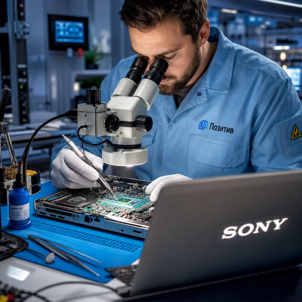 Замена видеокарты ноутбука Sony в Дмитрове