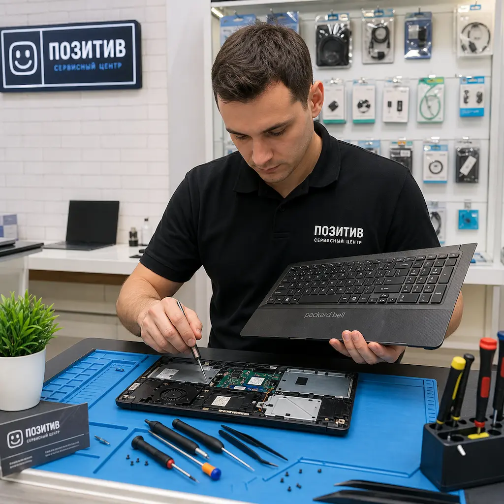 заменить клавиатуру на ноутбуке Packard Bell в Дмитрове