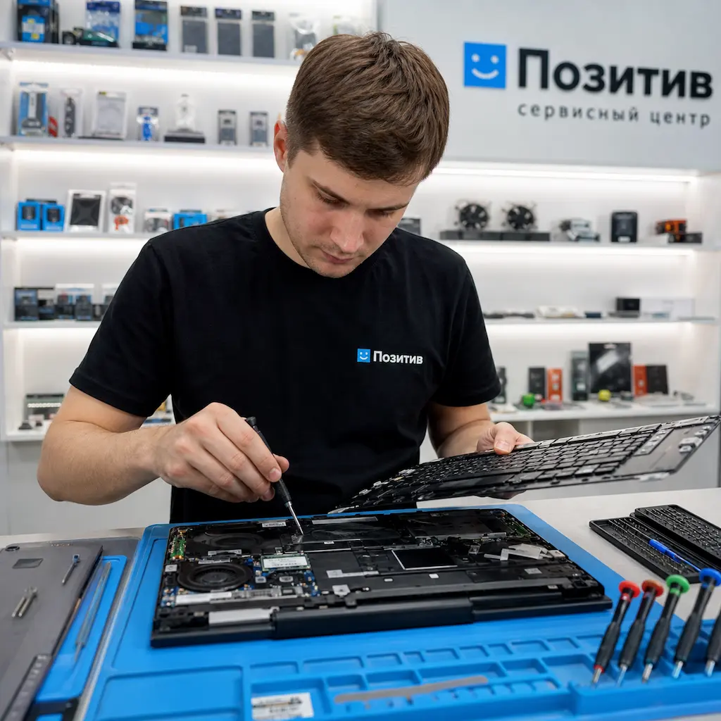 заменить клавиатуру на ноутбуке Samsung в Дмитрове