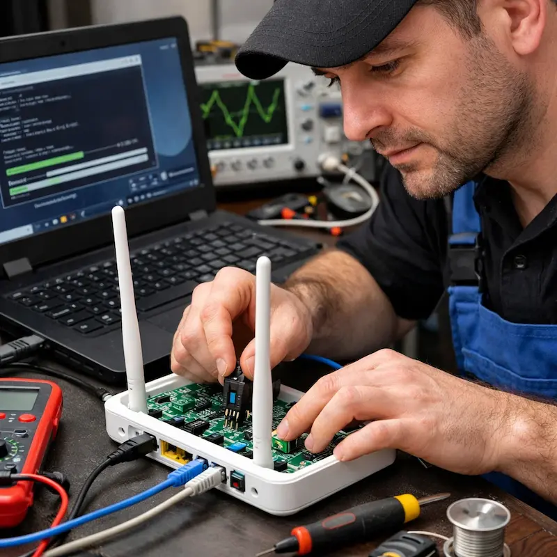 Перепрошивка WiFi роутера в Дмитрове