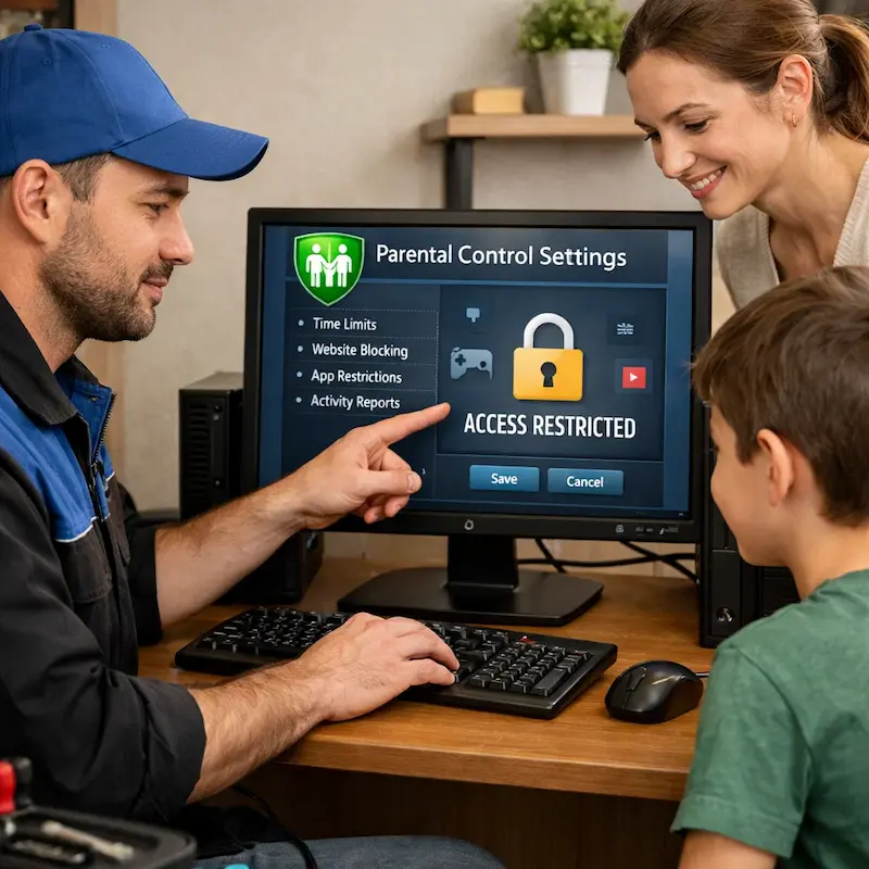 Родительский контроль на компьютере и ноутбуке в Дмитрове