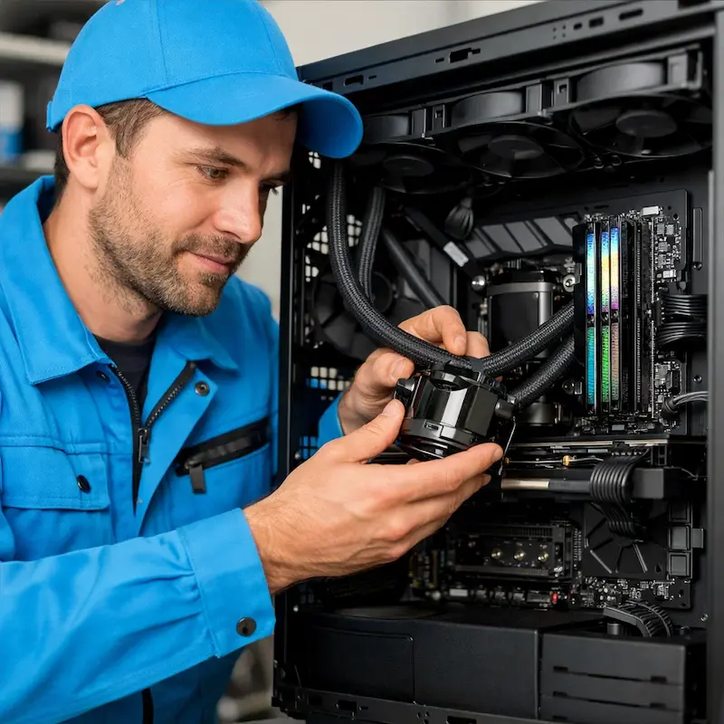 Установка СЖО на ПК в Дмитрове