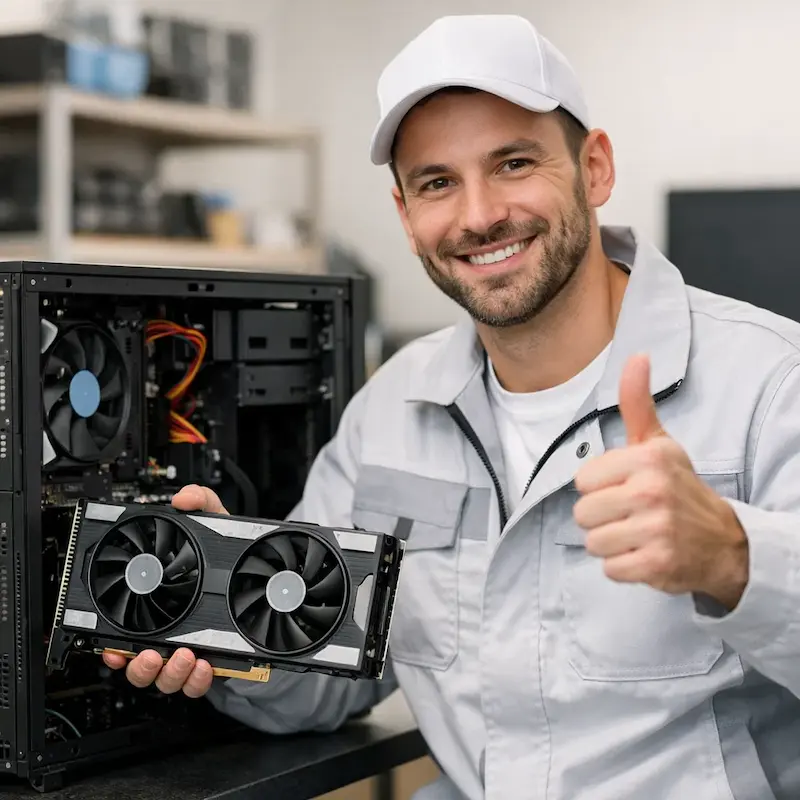 установка видеокарты на ПК в Дмитрове