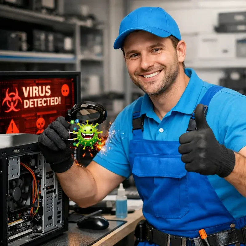 Удаление вирусов с компьютера в Дмитрове